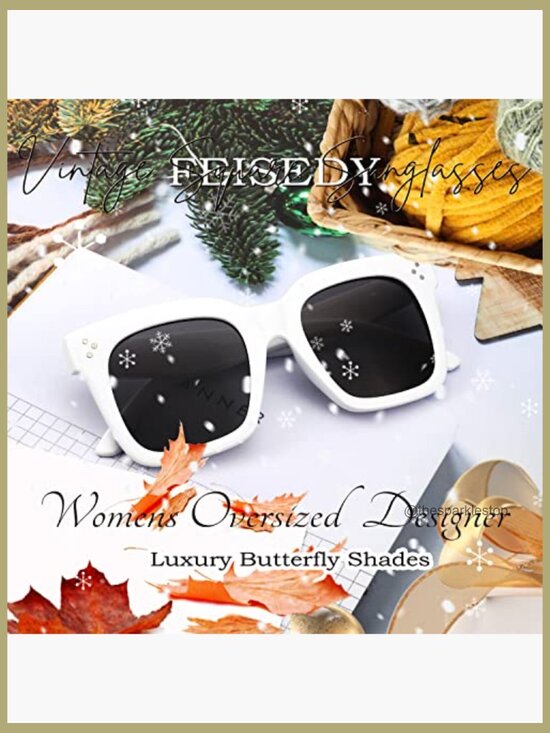 Vintage Butterfly Square Sunglasses Gradient UV400 Non-Polarized